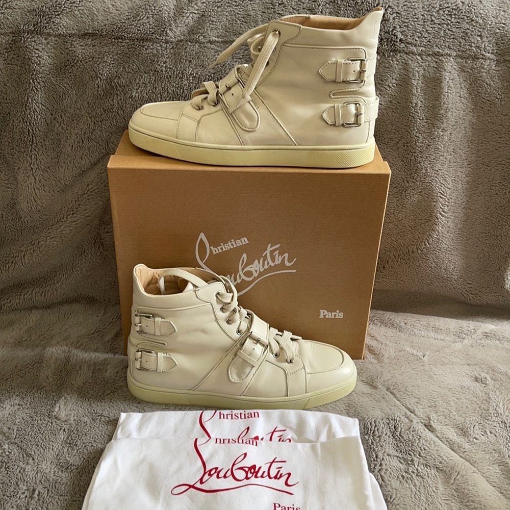 NIB CHRISTIAN LOUBOUTIN HIGHTOP SNEAKERS 42.5